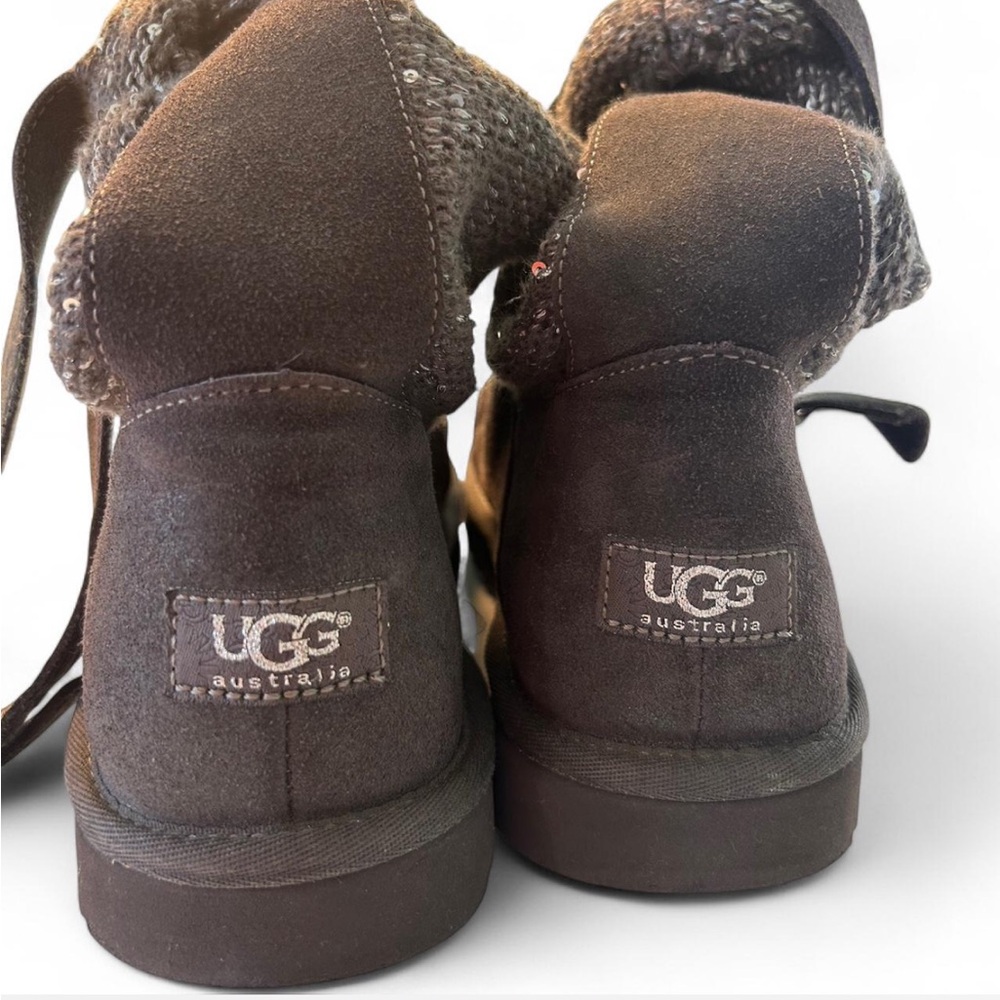 UGG Gray Boots with silver sequins
